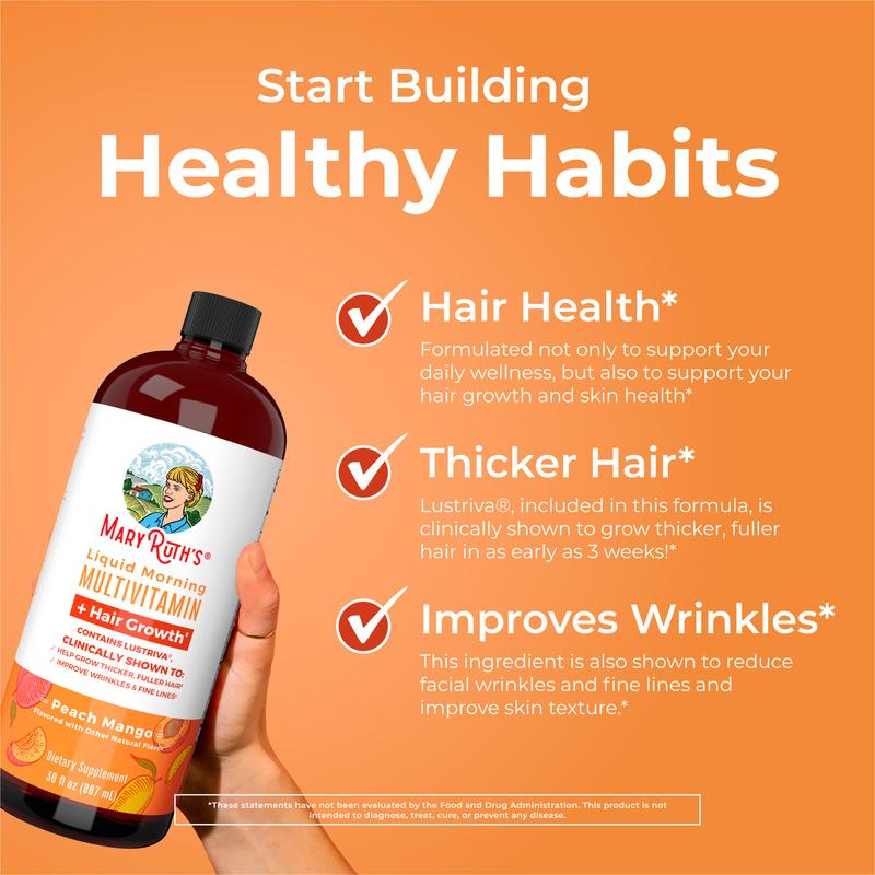 Liquid Morning Multivitamin + Hair Growth