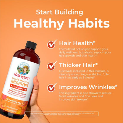 Liquid Morning Multivitamin + Hair Growth